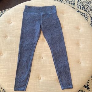 Zyia Blue Snakeskin Legging